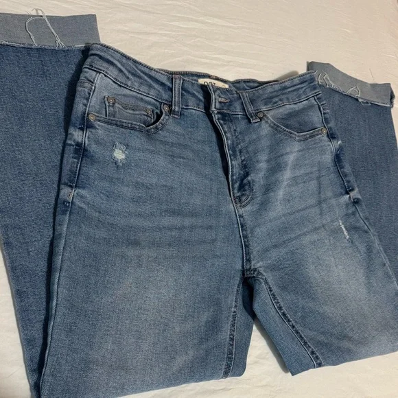 OAT New York Blue Denim Cuffed Jeans - Picture 3 of 5